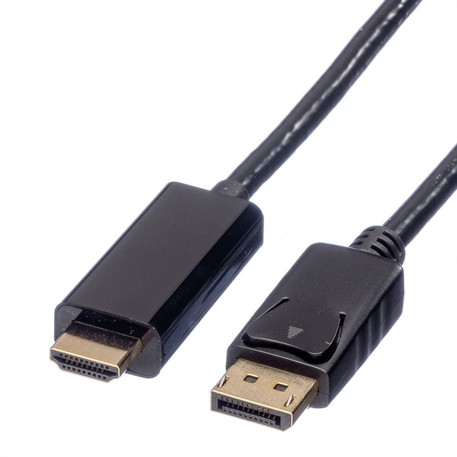 ROLINE DisplayPort auf HDMI Kabel DP 1.2 4K 60 Hz – 1 m