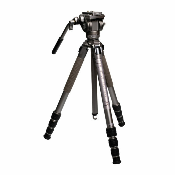 Sirui GT04+GT5 Dreibeinstativ – Aluminium, 4 Sektionen, 148,3 cm max, 10 kg Traglast – Grau