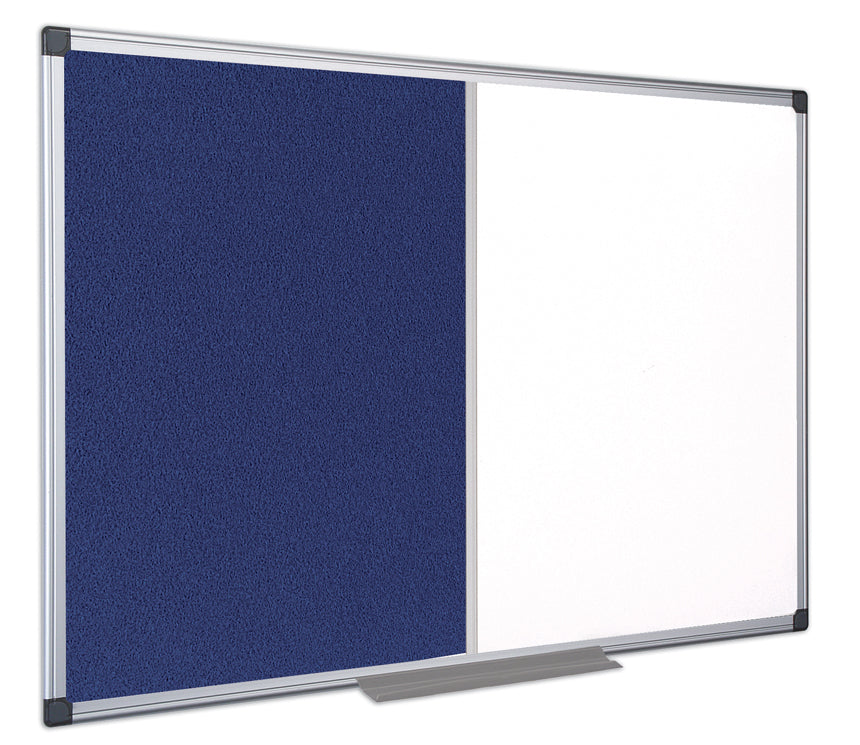 Bi-Office Whiteboard – Stahl, magnetisch – 90 × 60 cm