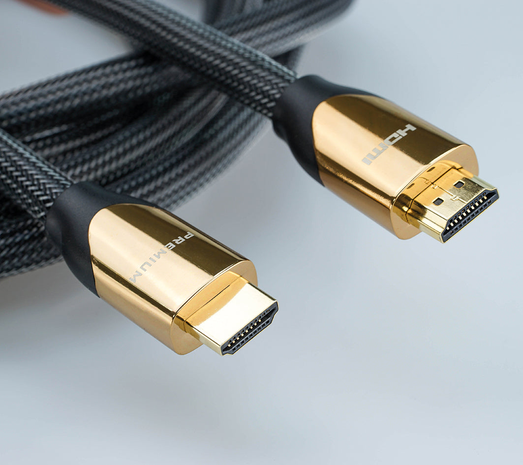 ROLINE HDMI Kabel HDMI 2.0 – 4K 60 Hz – 2 m – Ethernet – Schwarz/Gold