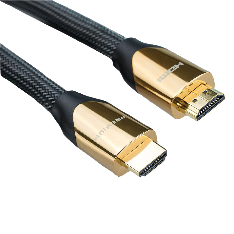 ROLINE HDMI Kabel HDMI 2.0 – 4K 60 Hz – 1 m – Ethernet – Schwarz/Gold