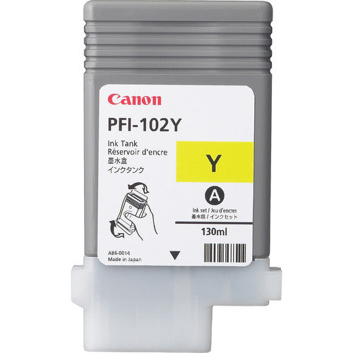 Canon Tintenpatrone PFI102Y, Gelb, 130 ml – für PFI102Y