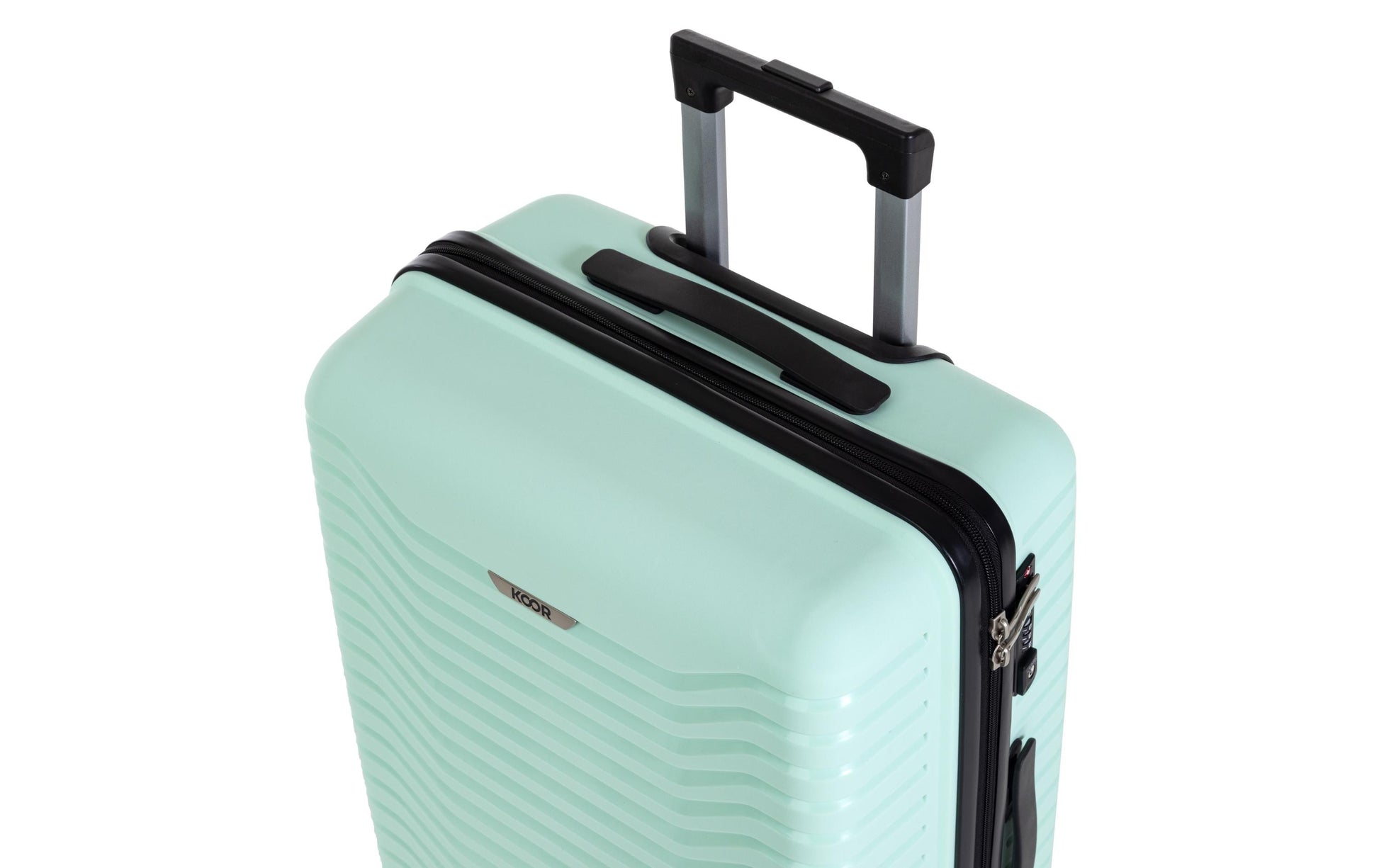 KOOR Trolley – 63 l, Hartschale, 4 Rollen, mit TSA, Mint, 40 × 66 × 26 cm