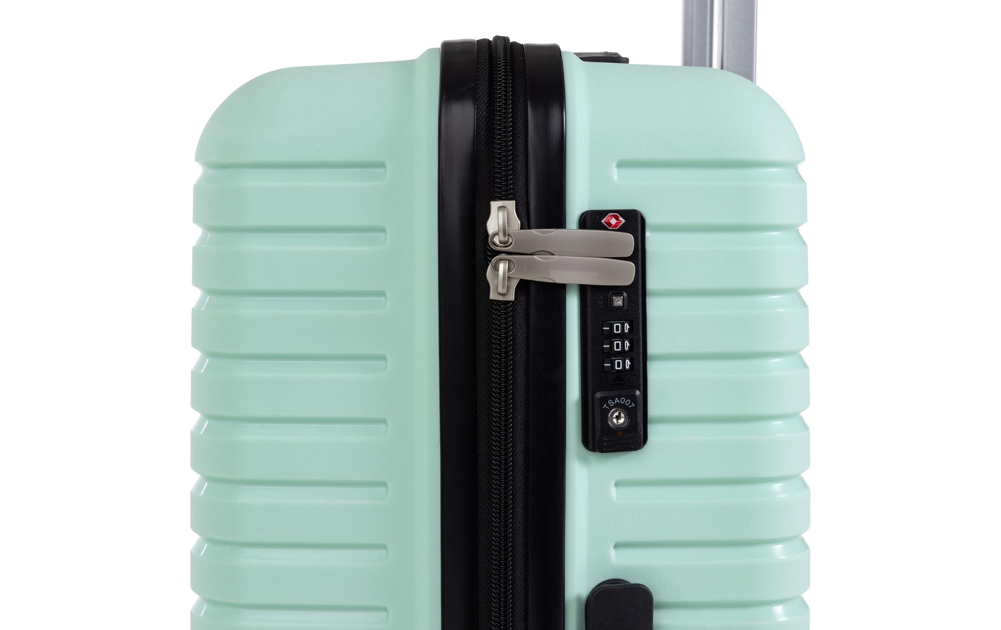 KOOR Manila – Hartschalenkoffer, 95 l, 4 Rollen (Spinner), TSA-Schloss, Mint, 46 × 76 × 30 cm