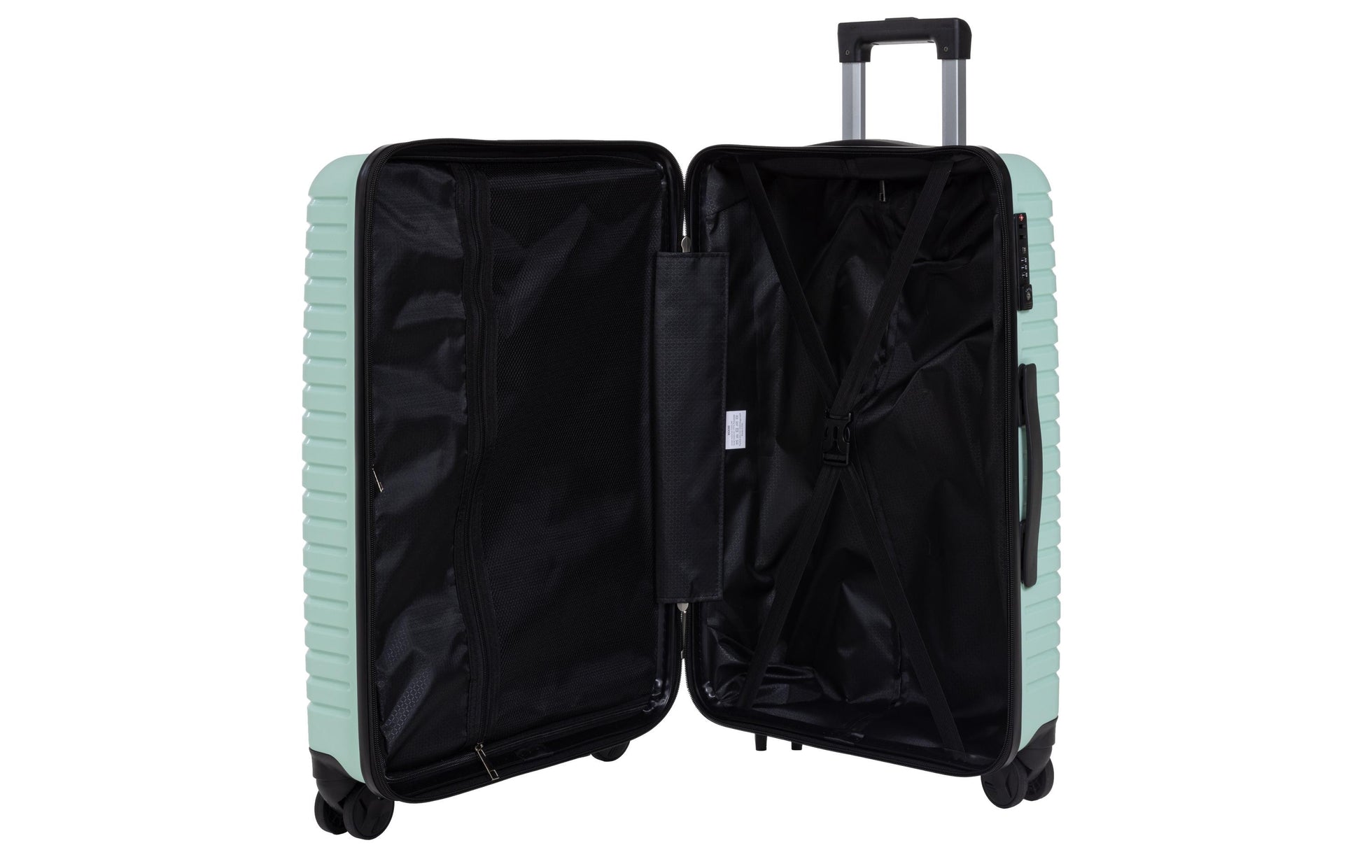 KOOR Trolley – 40 l, Hartschale PP, 4 Rollen, mit TSA, Mint, 34 × 56 × 21 cm