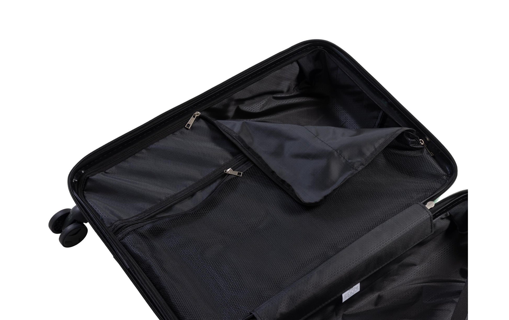 KOOR Trolley – 95 l, PP, 4 Rollen, mit TSA, schwarz, 46 × 76 × 30 cm
