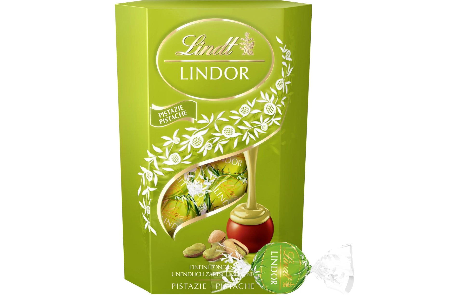 Lindt LINDOR Kugeln – Pistazie – 200 g
