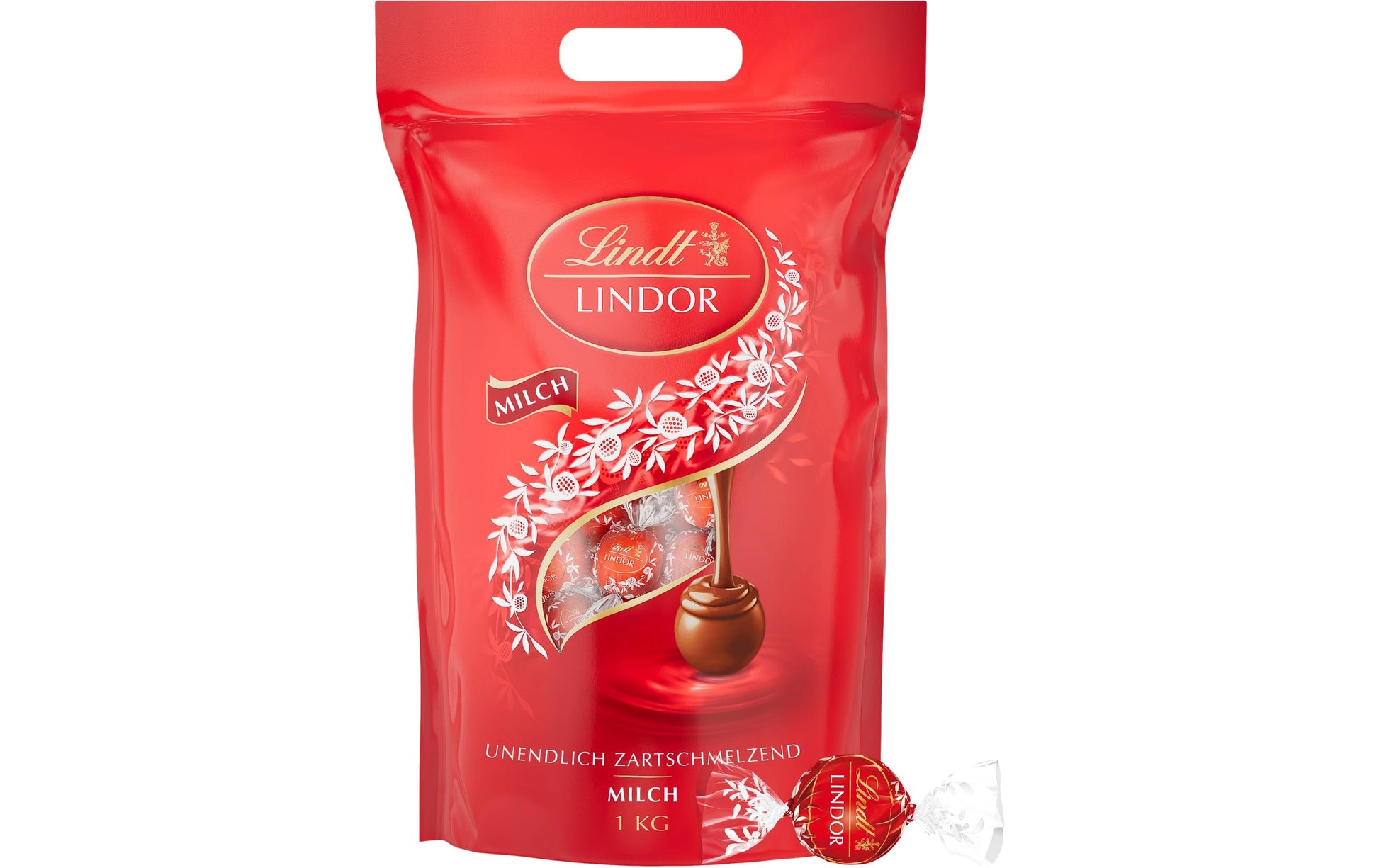 Lindt LINDOR Pralinés Kugeln – Milch, 80 Stück (1 kg)