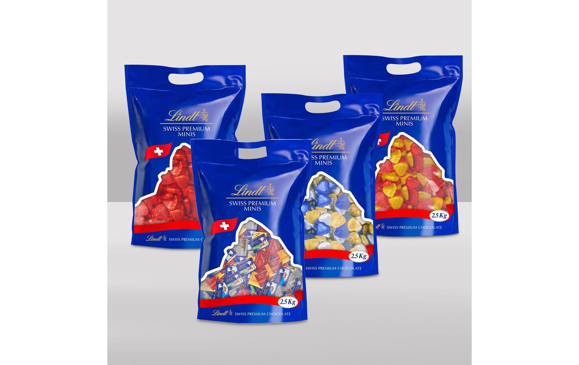 Lindt Schokoladensnack Herzli – Milch, 500 × 5 g (2,5 kg)