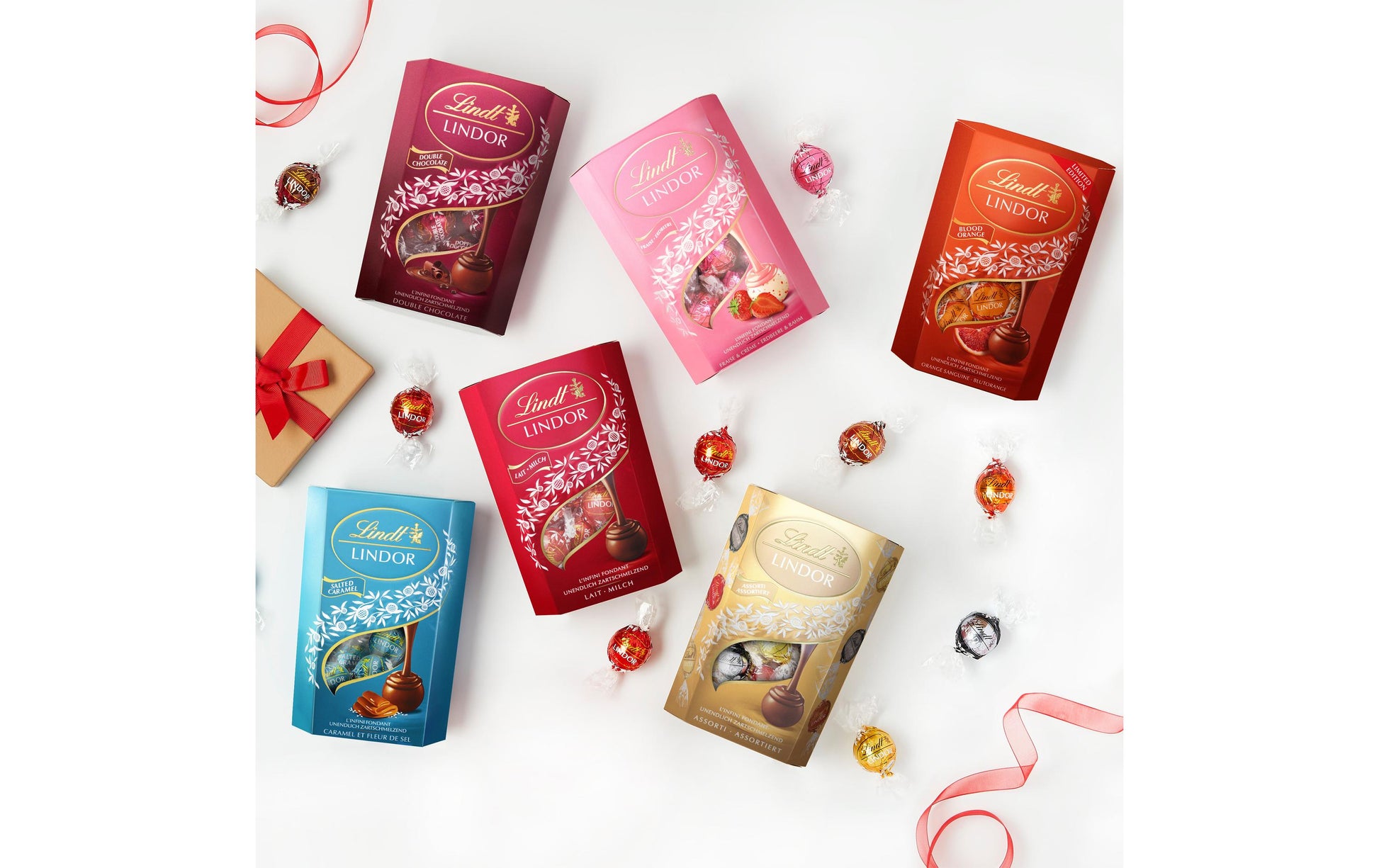 Lindt LINDOR Schokoladenkugeln – Karamell & Meersalz – 200 g