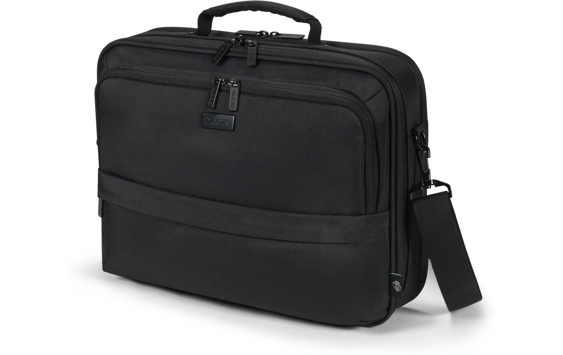 DICOTA Notebook-Tasche für Geräte bis 14,1" – wasserabweisend, 100% recyceltes PET – Schwarz