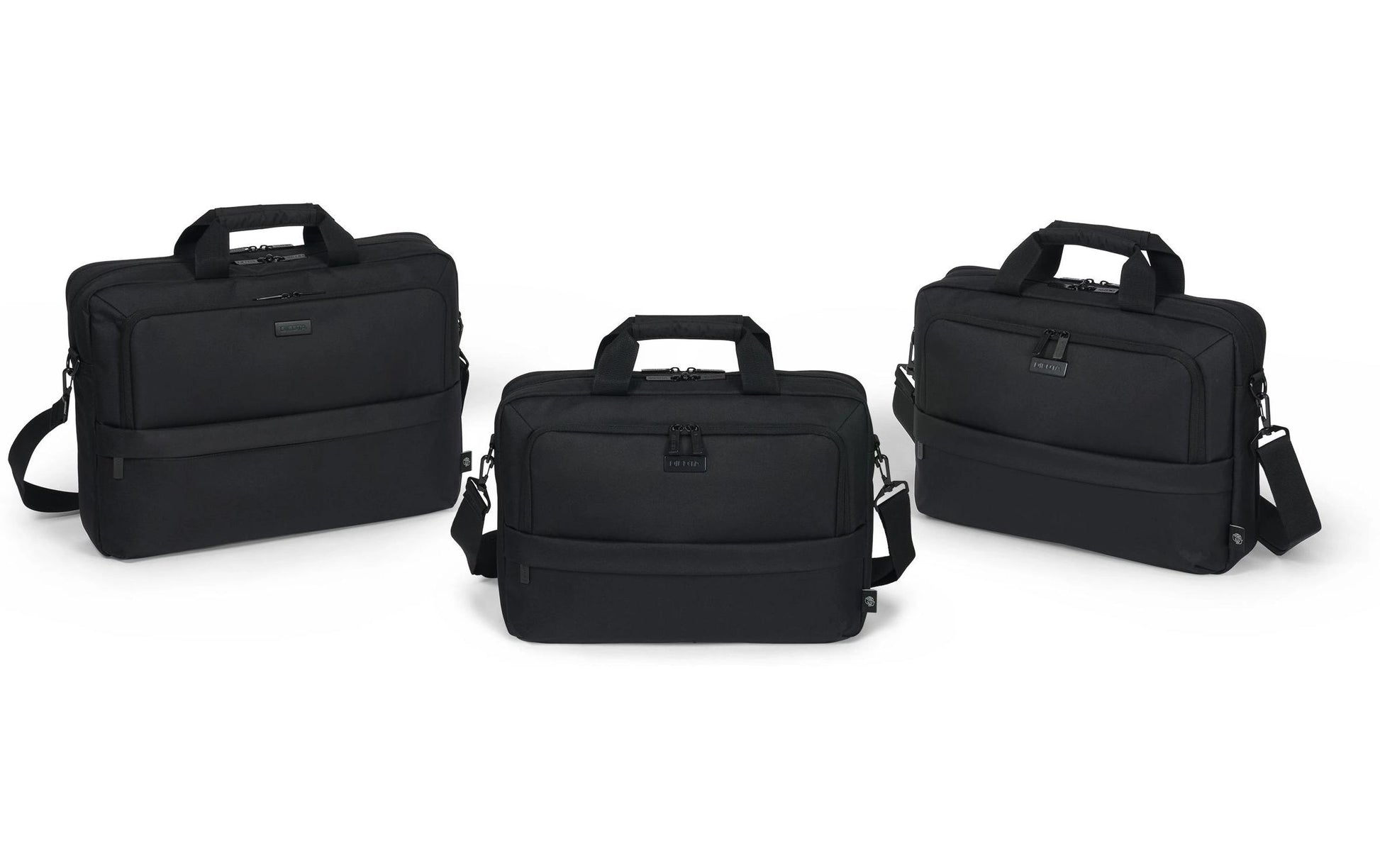 DICOTA Notebook-Tasche bis 14,1" – aus 100% recyceltem PET, wasserabweisend – Schwarz