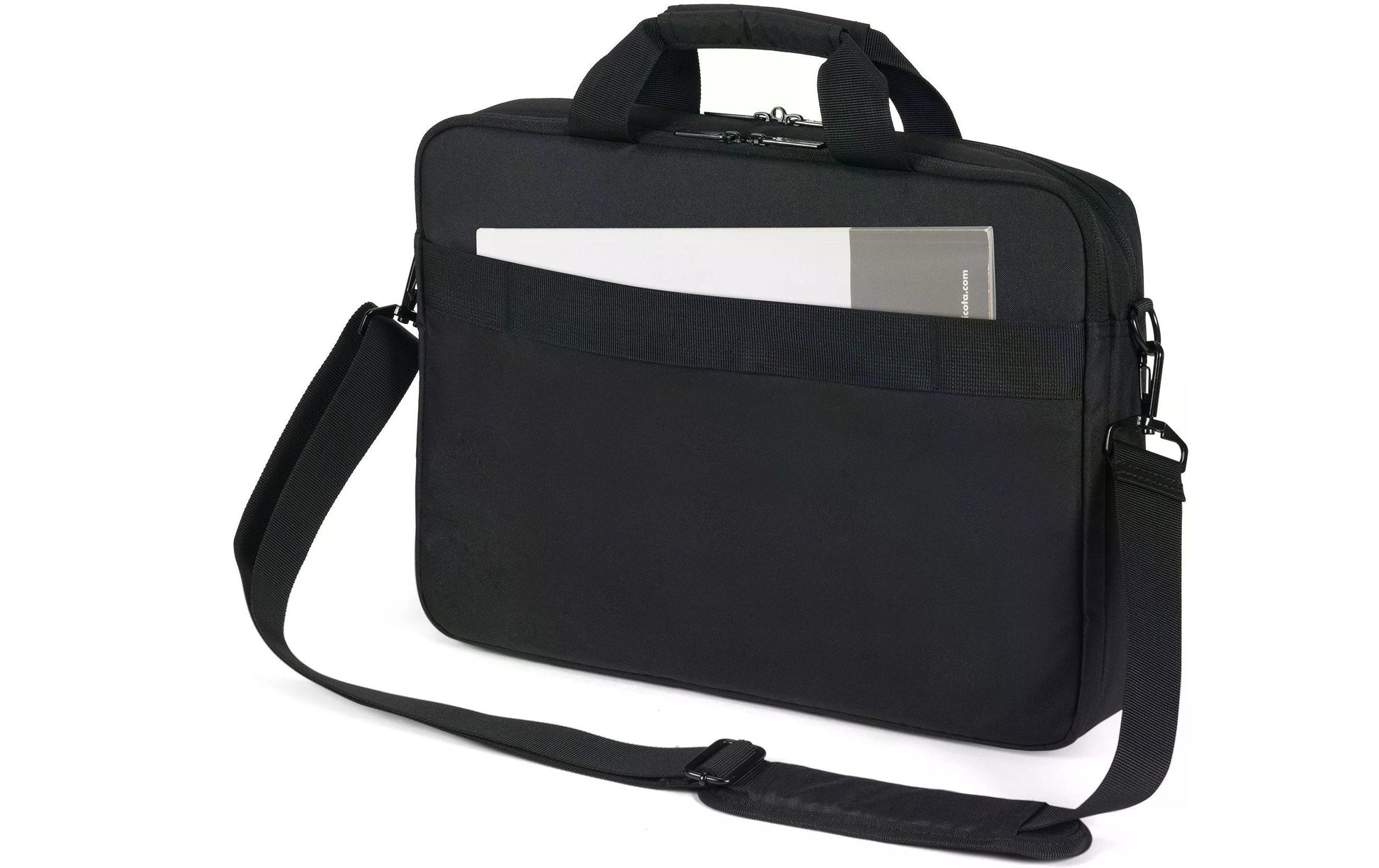 DICOTA Notebook-Tasche bis 14,1" – aus 100% recyceltem PET, wasserabweisend – Schwarz