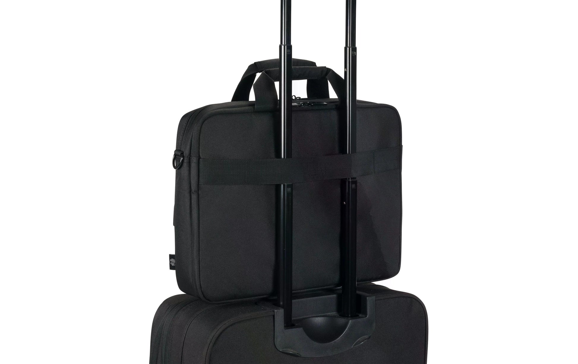 DICOTA Notebook-Tasche bis 14,1" – aus 100% recyceltem PET, wasserabweisend – Schwarz