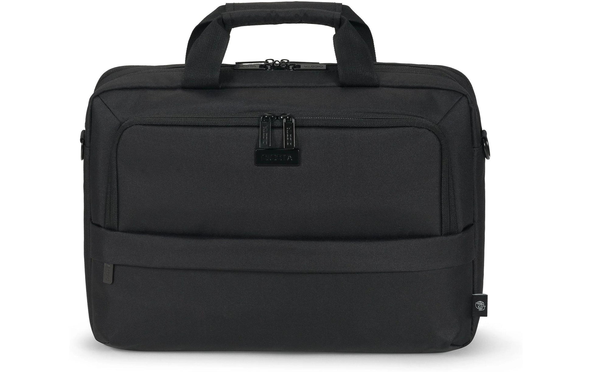 DICOTA Notebook-Tasche bis 14,1" – aus 100% recyceltem PET, wasserabweisend – Schwarz