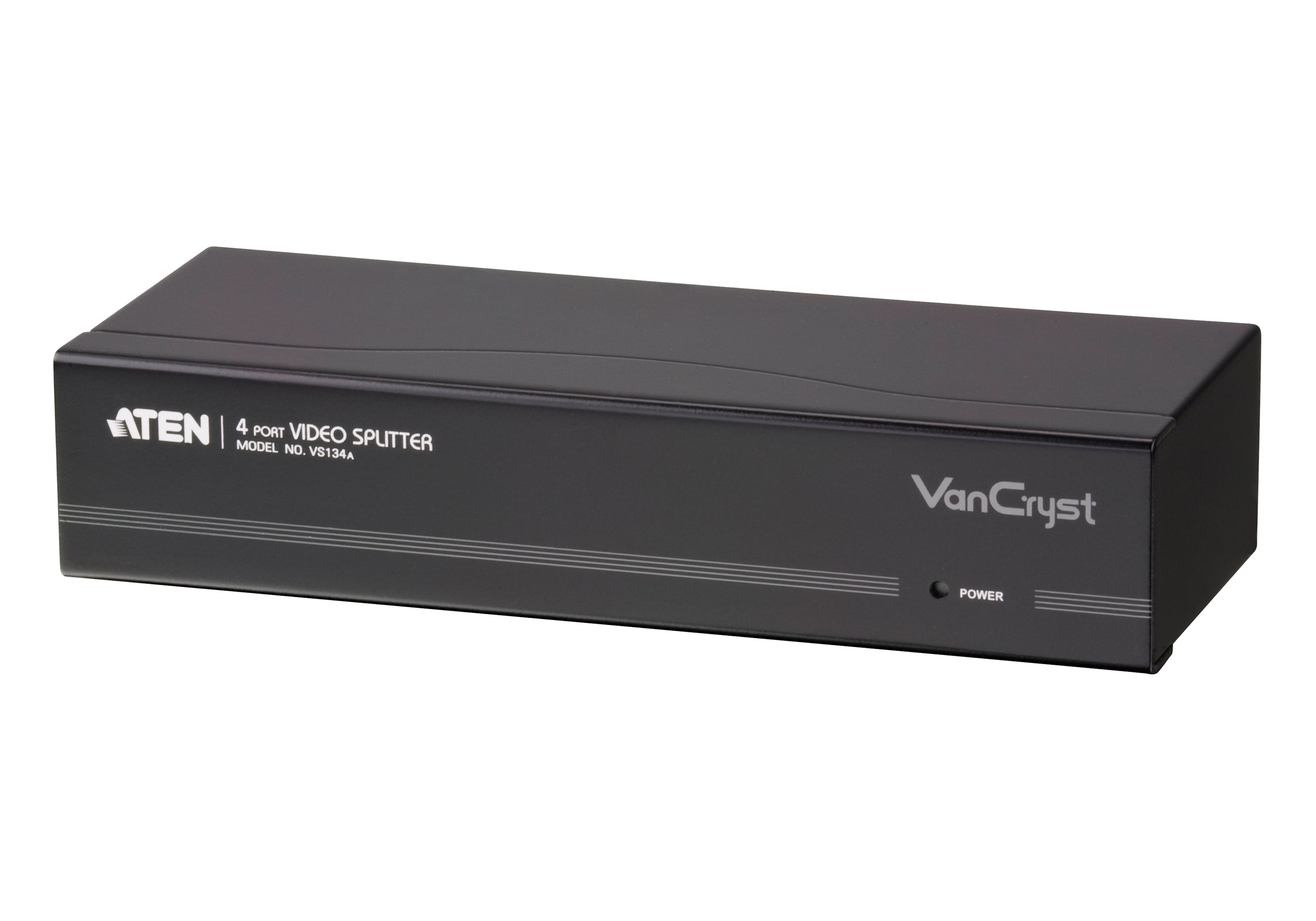 ATEN VS134A – VGA-Video-Splitter, 1× VGA Eingang / 4× VGA Ausgänge, 2048 × 1536 @ 60 Hz, 65 m, 450 MHz, kaskadierbar