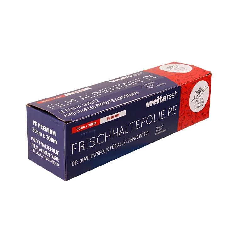 Weitafresh Frischhaltefolie 30 cm × 300 m, Polyethylen (PE), Einzelbox mit Slider