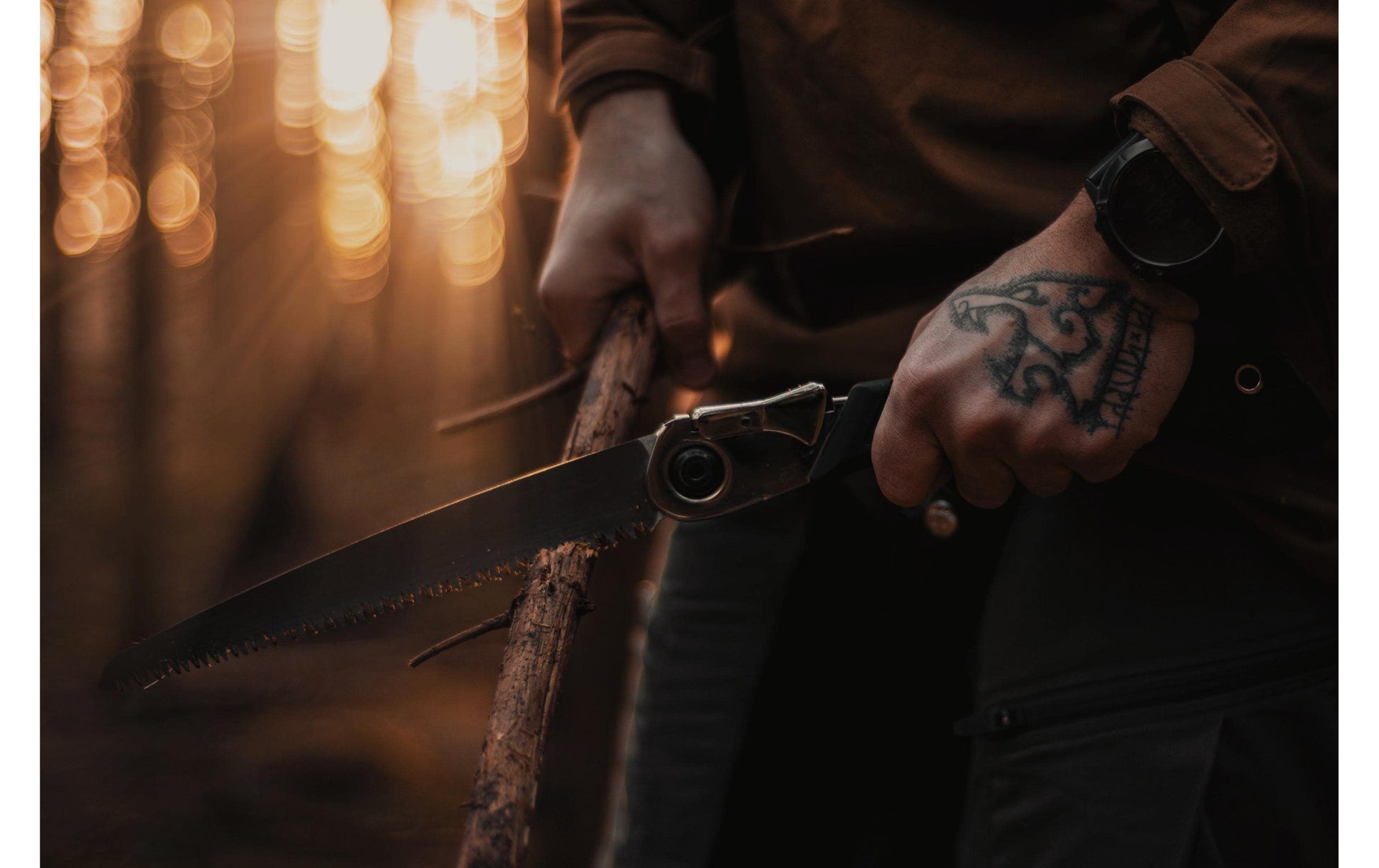 Øyo TURSAG – Klappsäge 220 mm, Stahlklinge, klappbar, schwarz
