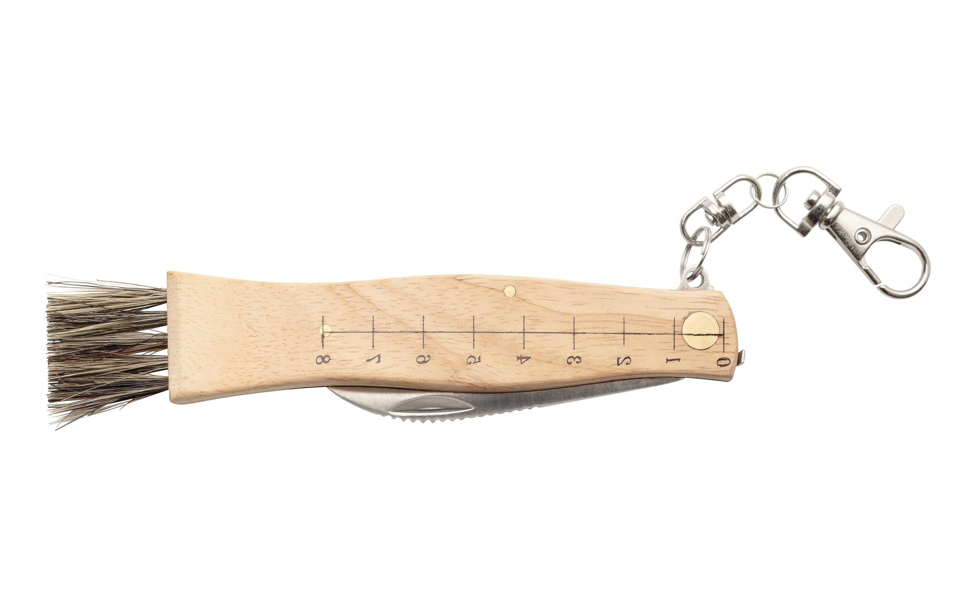 Øyo SOPP – Klappmesser 70 mm, Holzgriff, Hellbraun