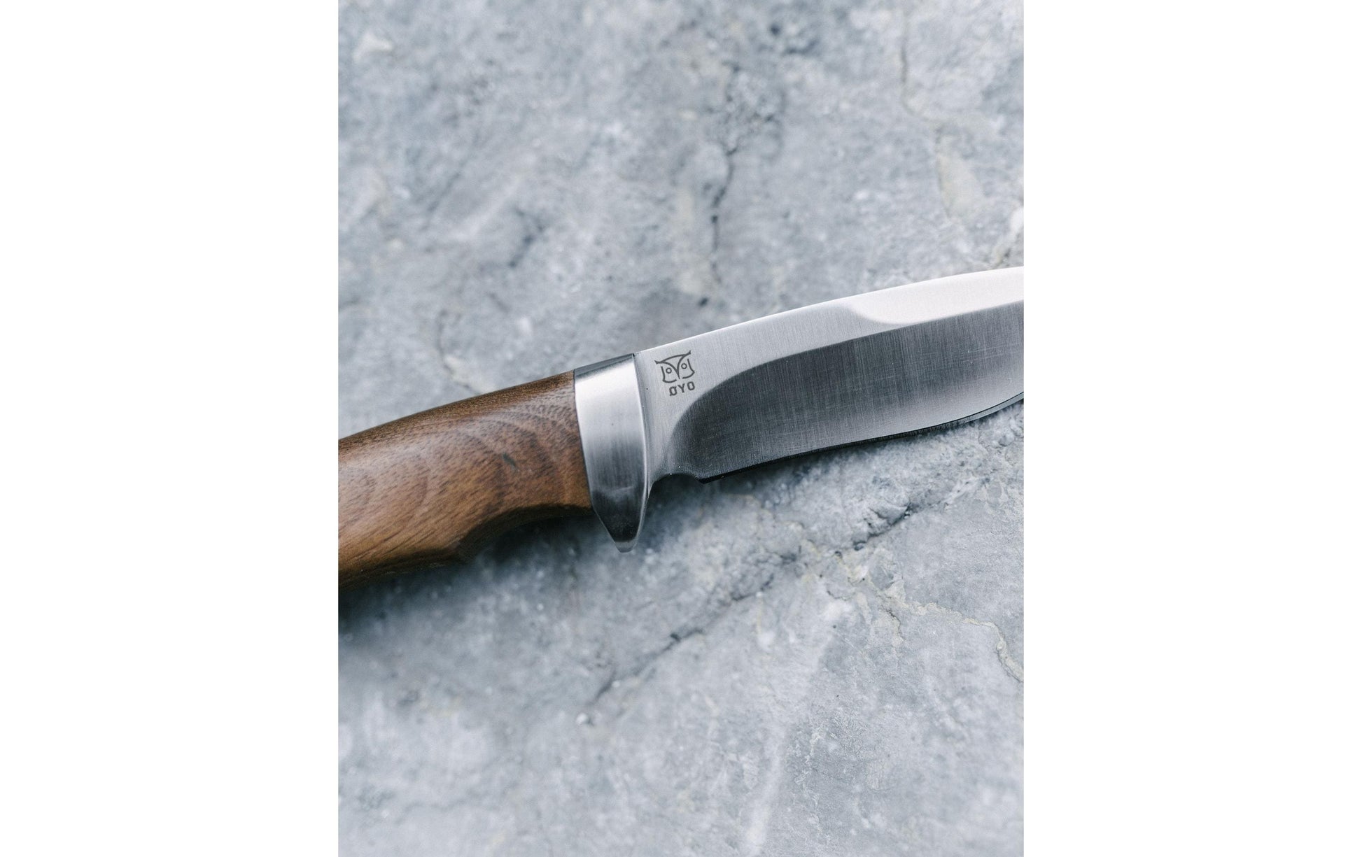 Øyo HALLINGSKARVET – Klappmesser/Outdoormesser 100 mm, Ledergriff, inkl. Lederscheide, Braun
