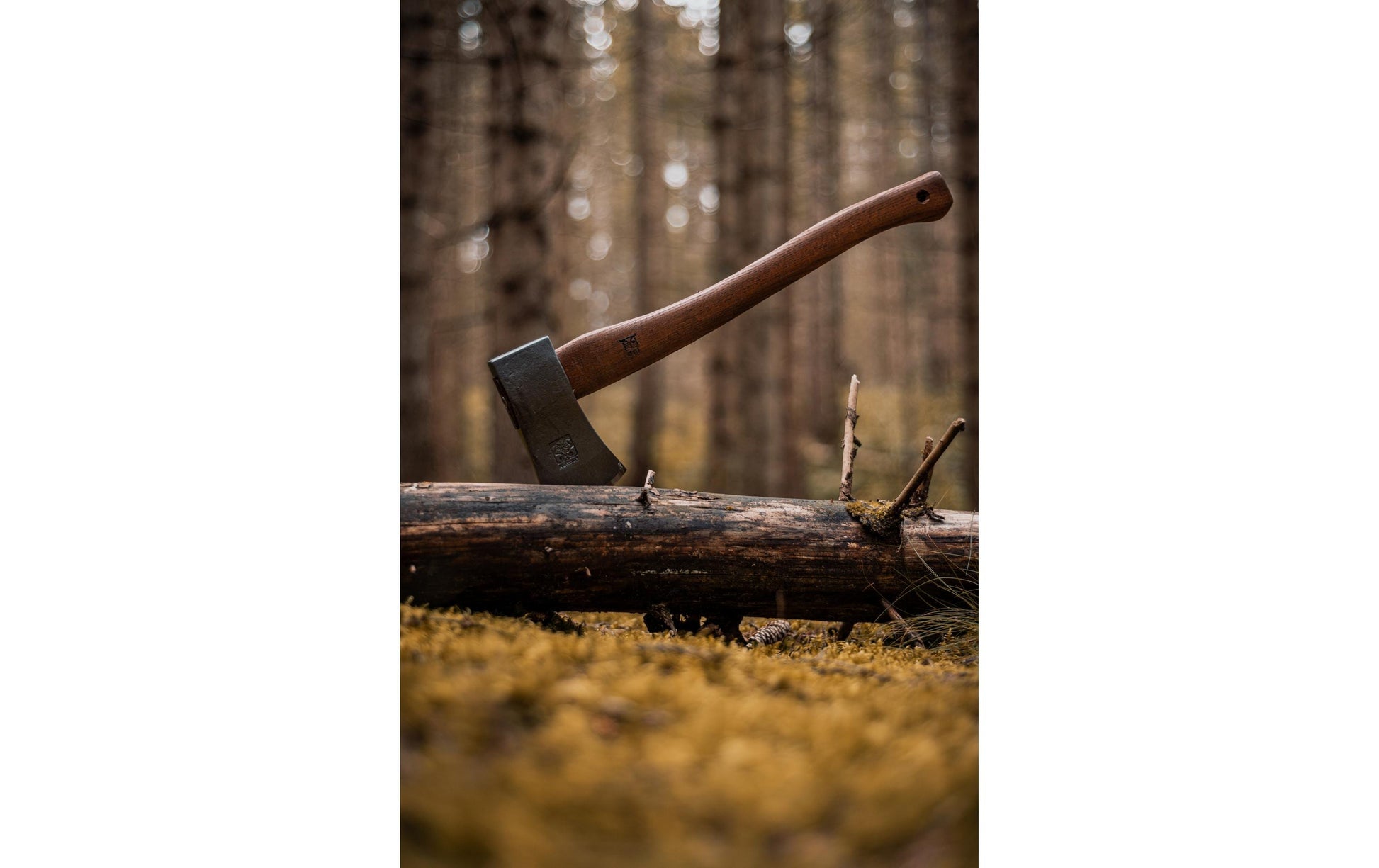 Øyo OYO SPORTS AXT – Klinge 118 mm, Länge 340 mm, Stahlkopf, Holzgriff, Braun