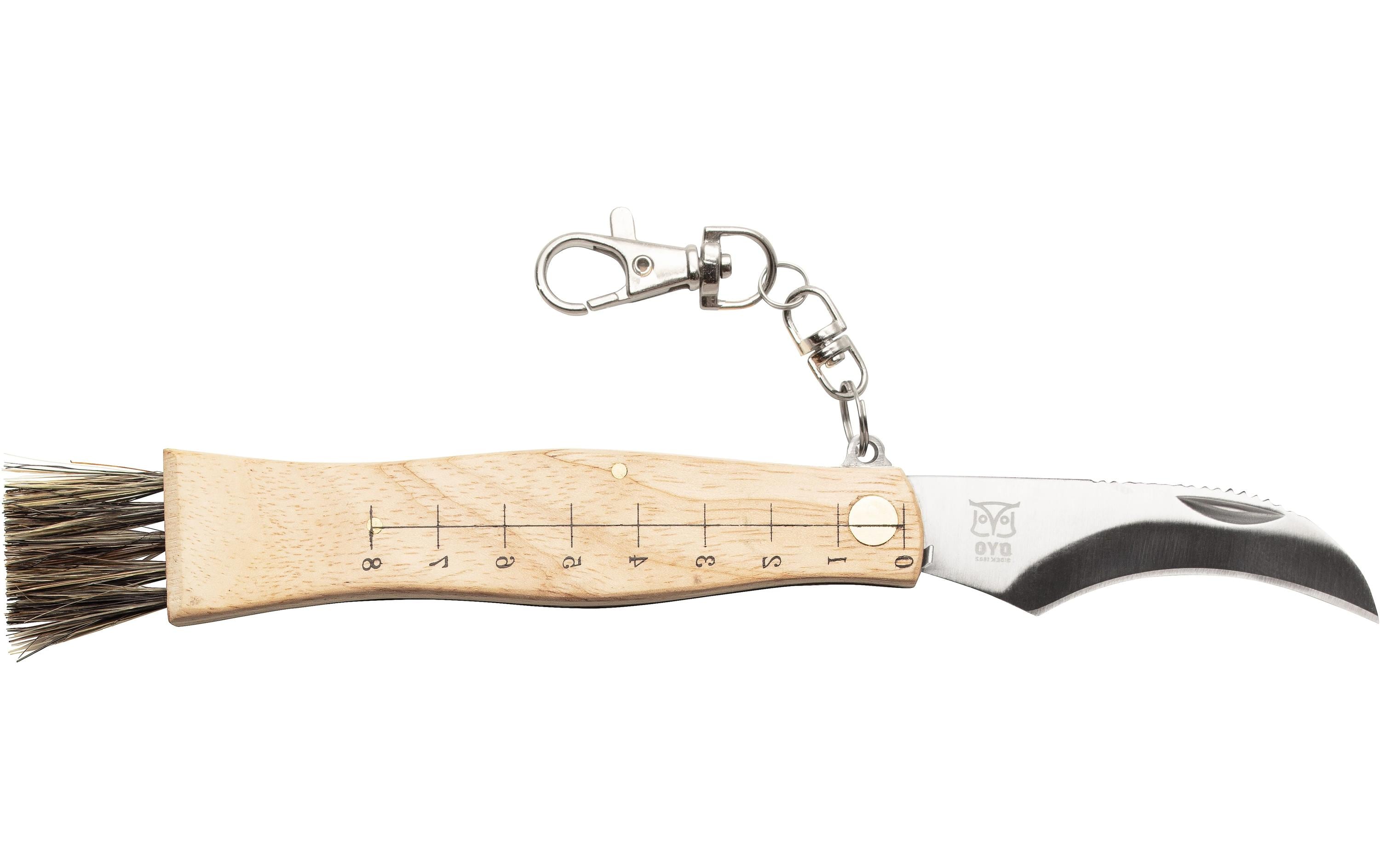 Øyo SOPP – Klappmesser 70 mm, Holzgriff, Hellbraun