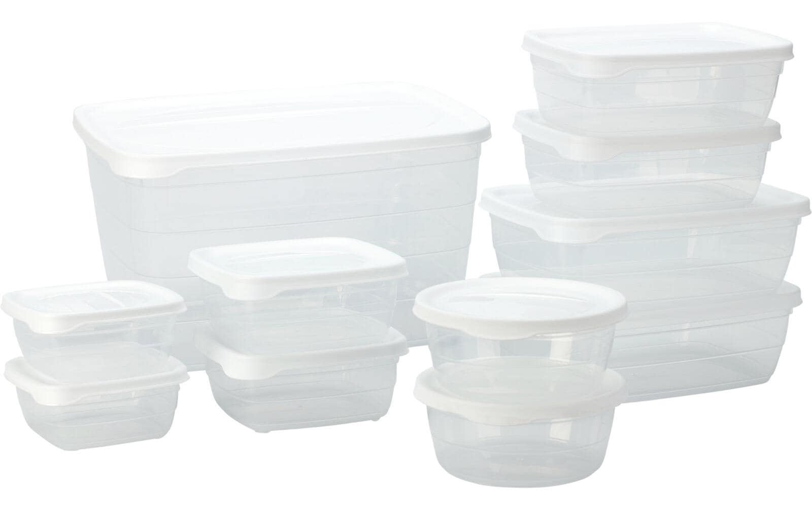Furber Vorratsdose 6 l, Polypropylen (PP), Transparent, 11-teilig
