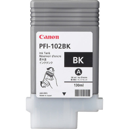 Canon Tintenpatrone PFI102BK, Schwarz, 130 ml – für Canon