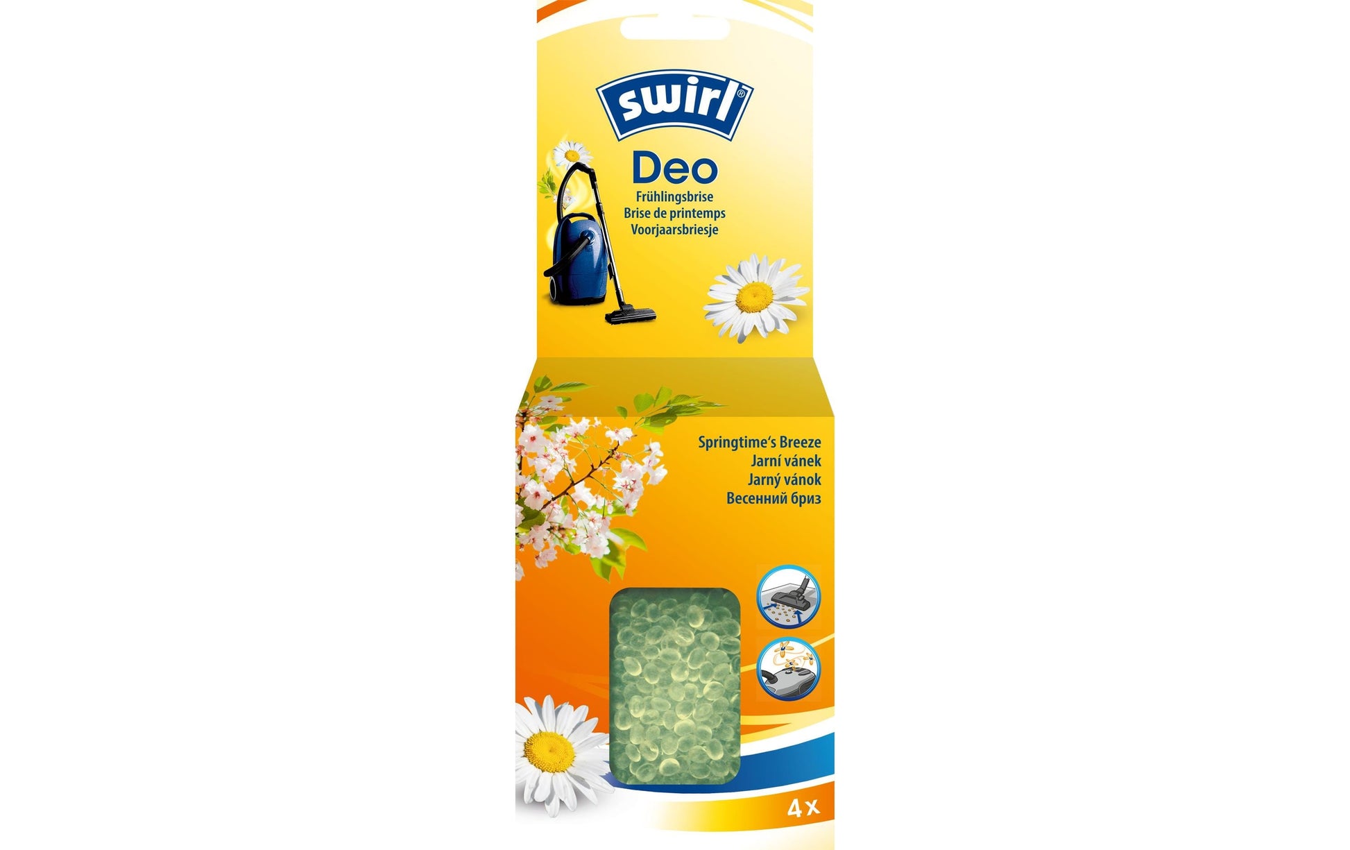 Swirl Deo-Perlen Fruchtige Frühlingsbrise – 1 Stück – für Staubsauger-Staubbeutel
