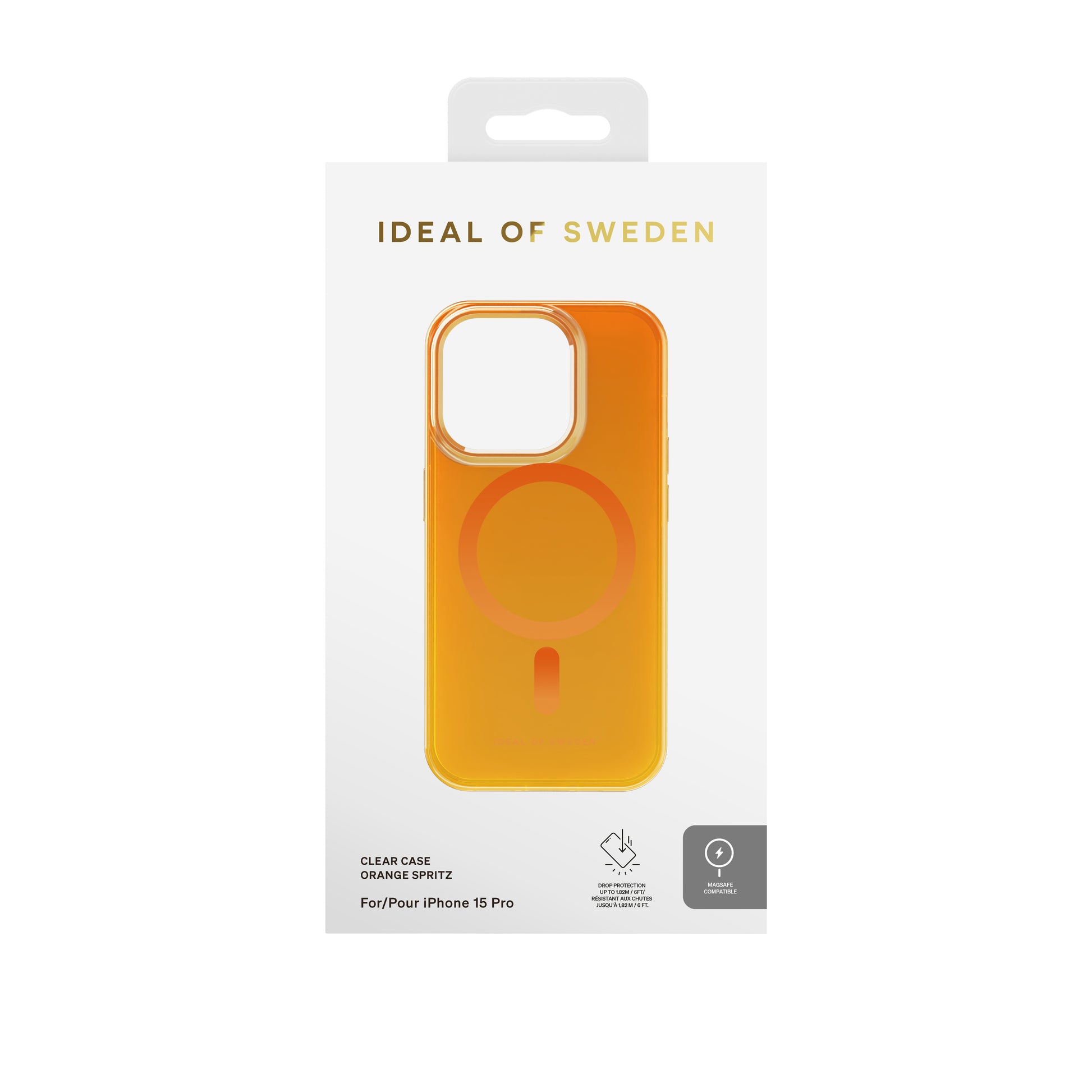 Ideal of Sweden – Backcover – für Apple iPhone 15 Pro – Orange – PC, MagSafe-kompatibel