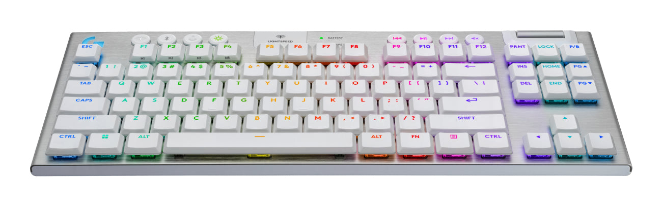 Logitech G G915 X LIGHTSPEED – Tastatur TKL – Mechanisch – Bluetooth & 2,4 GHz – RGB – AZERTY (FR) – Weiss