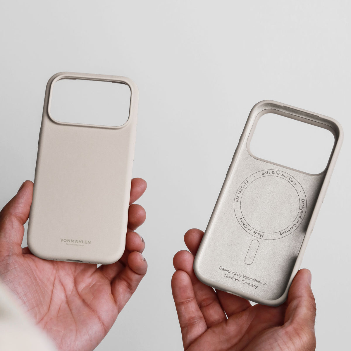 Vonmählen Backcover – für Apple iPhone 17 Pro Max – beige – Silikon – MagSafe-kompatibel