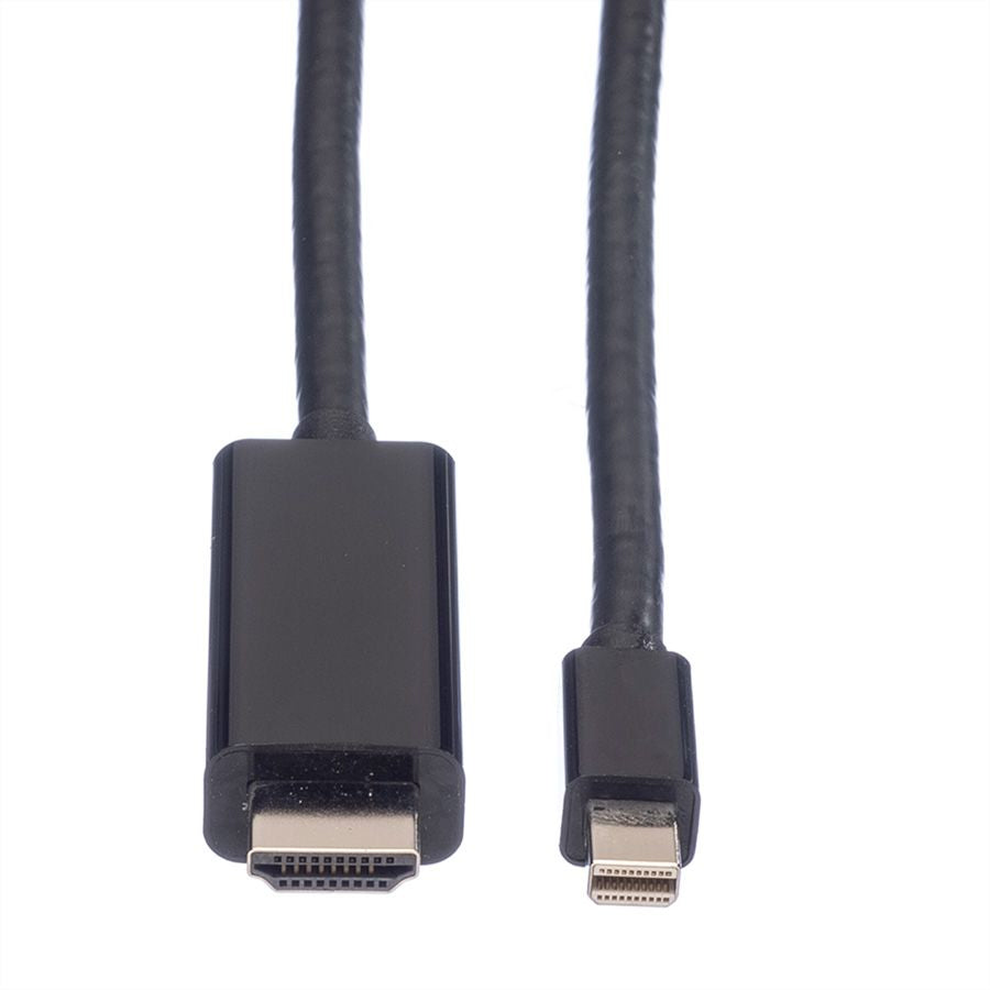 VALUE Mini DisplayPort auf HDMI Kabel DP 1.2 4K 60 Hz – 3 m