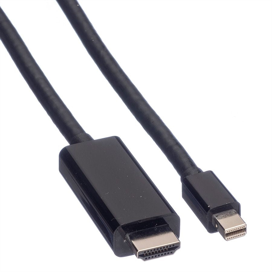 VALUE Mini DisplayPort auf HDMI Kabel DP 1.2 4K 60 Hz – 3 m