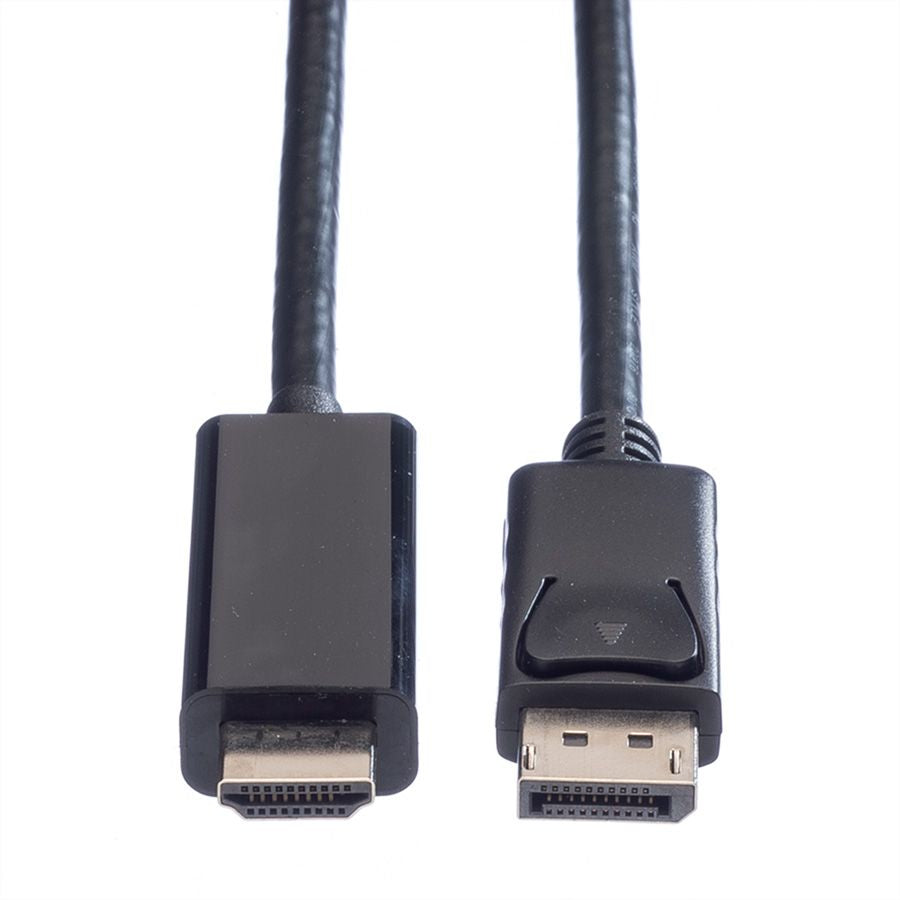 VALUE DisplayPort auf HDMI Kabel DP 1.2 4K 60 Hz – 7,5 m – für TV mit HDMI-Port