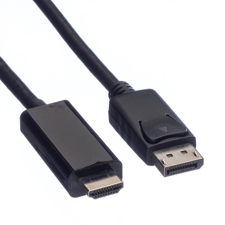 VALUE DisplayPort auf HDMI Kabel DP 1.2 4K 60 Hz – 7,5 m – für TV mit HDMI-Port