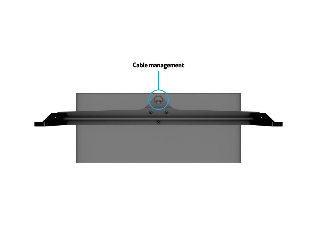 Multibrackets Turn X Large – Drehbarer Displayständer, bis 75", VESA 400×400, bis 50 kg, schwarz