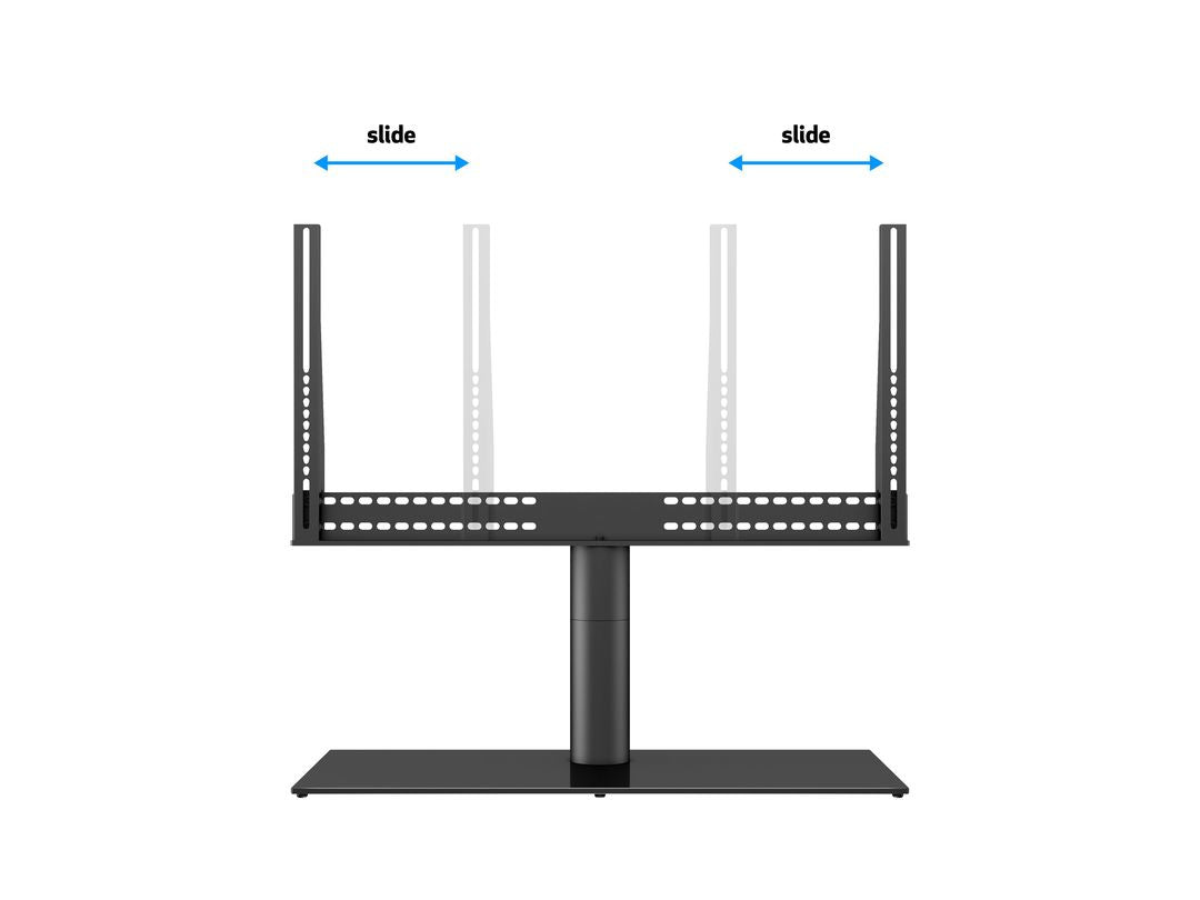 Multibrackets Turn X Large – Drehbarer Displayständer, bis 75", VESA 400×400, bis 50 kg, schwarz