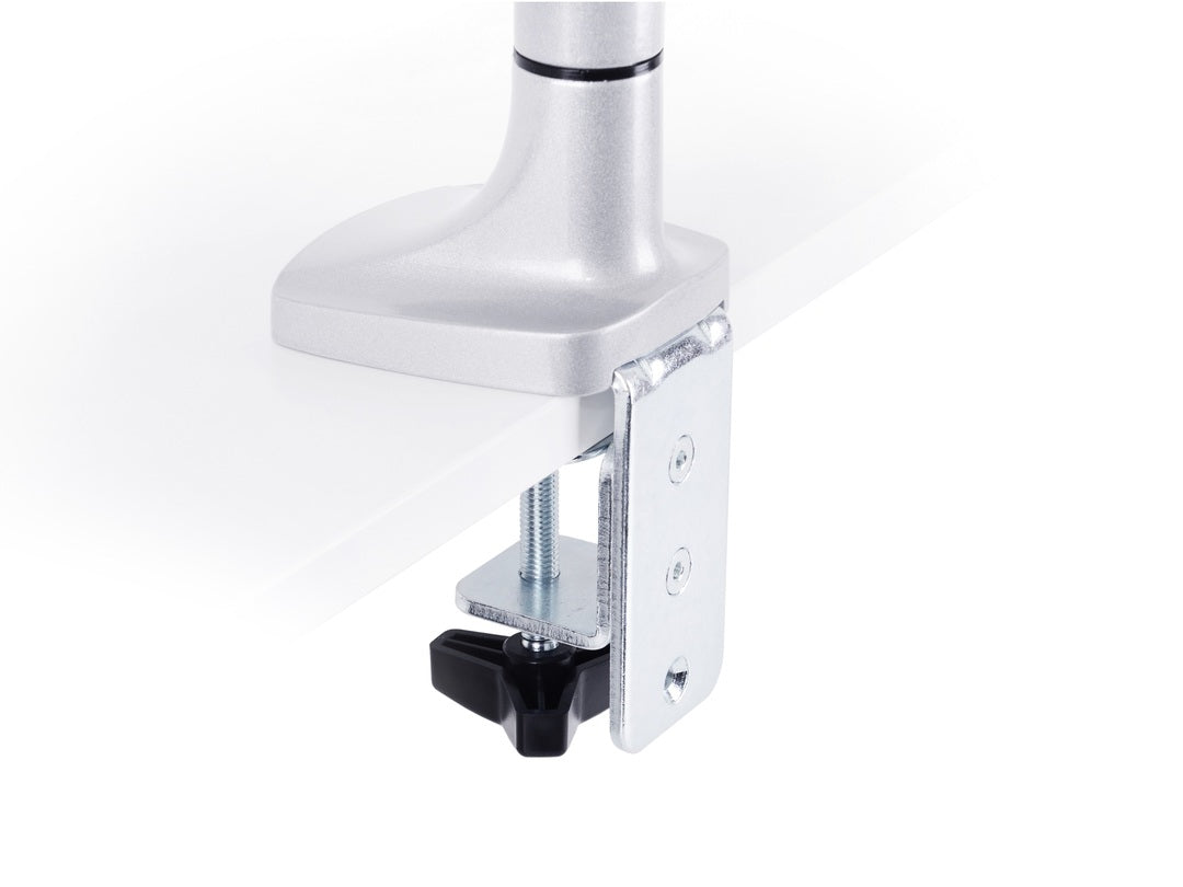 Multibrackets Spring 3255 – Tischhalterung, Tischklemme, bis 27", VESA 75 × 75/100 × 100 mm, 9 kg, silber