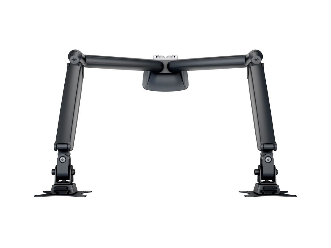 Multibrackets Duo 3286 – Monitorarm, Dual, Standfuss, bis 27", VESA 75 × 75 mm, 9 kg, drehbar, schwarz