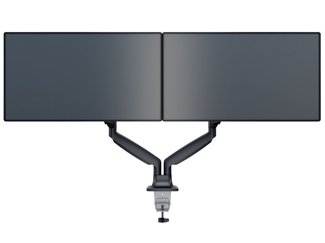 Multibrackets Duo 3286 – Monitorarm, Dual, Standfuss, bis 27", VESA 75 × 75 mm, 9 kg, drehbar, schwarz