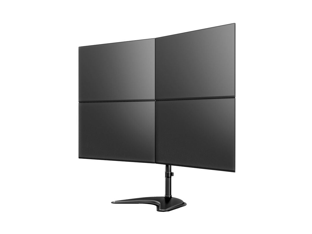 Multibrackets basic 3347 – Standfuss, 4 Monitore, bis 27", VESA 75 × 75 mm, 8 kg, drehbar, höhenverstellbar