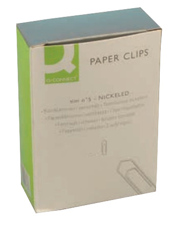 Q-CONNECT Büroklammern 32 mm – vernickelt – 1'000 Stk.