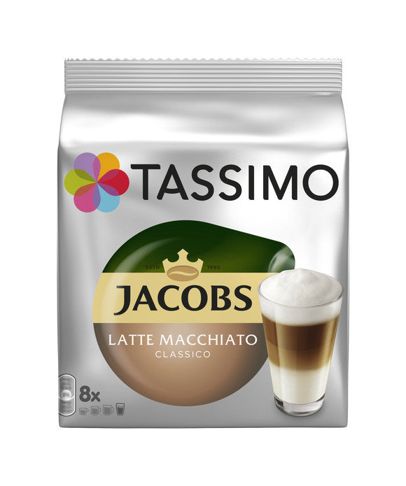 TASSIMO Jacobs Kaffeekapseln Latte Macchiato – für Tassimo – 40 Kapseln