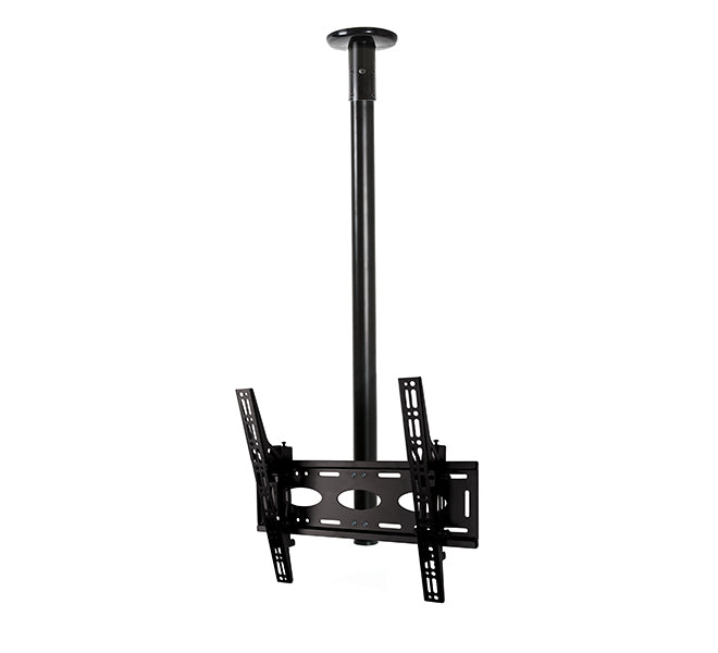 B-Tech Deckenhalterung – bis 65" – VESA 400×600 – bis 50 kg, neigbar, Teleskopmast – BT8424-100/C