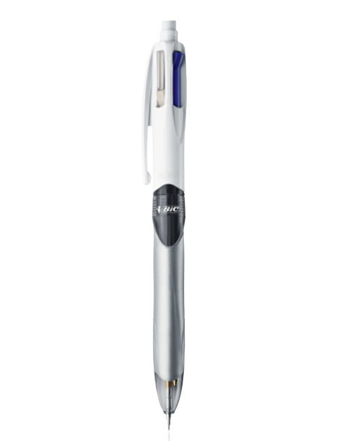BIC 4Colours Multifunktions-Kugelschreiber – 12er Pack, 4 Farben, Spitze 0,4 mm, Druck, nachfüllbar