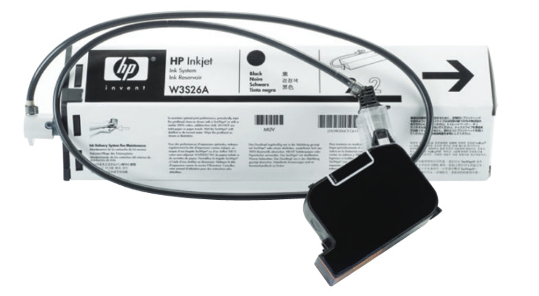 HP Tintenpatrone W3S26A, schwarz, 370 ml – für Tintenstrahldrucker/Multifunktionsgeräte