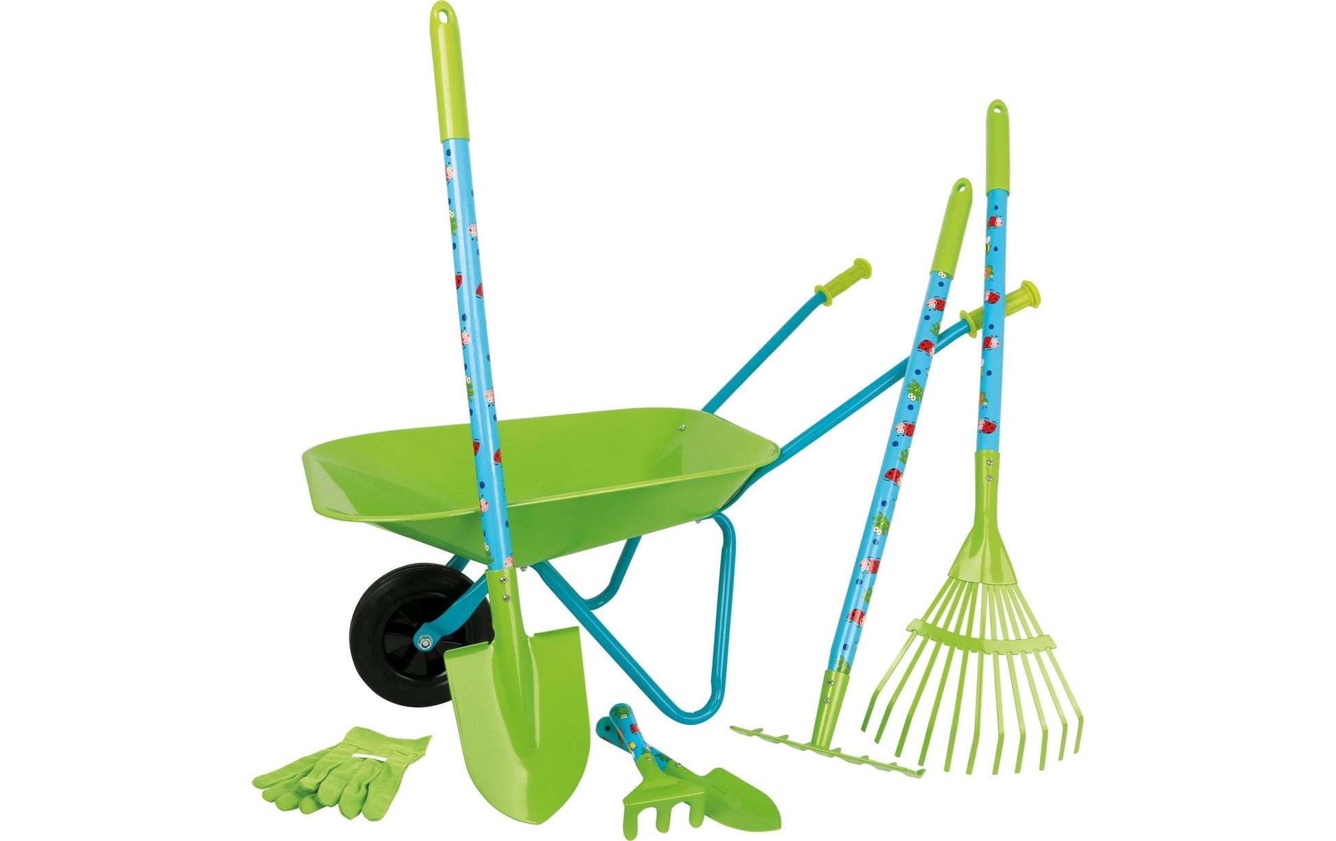 Small foot Sandspielzeug-Set – 7-teilig – 78 × 44 × 36 cm – 15 kg Traglast – ab 3 J. – Metall, Kunststoff