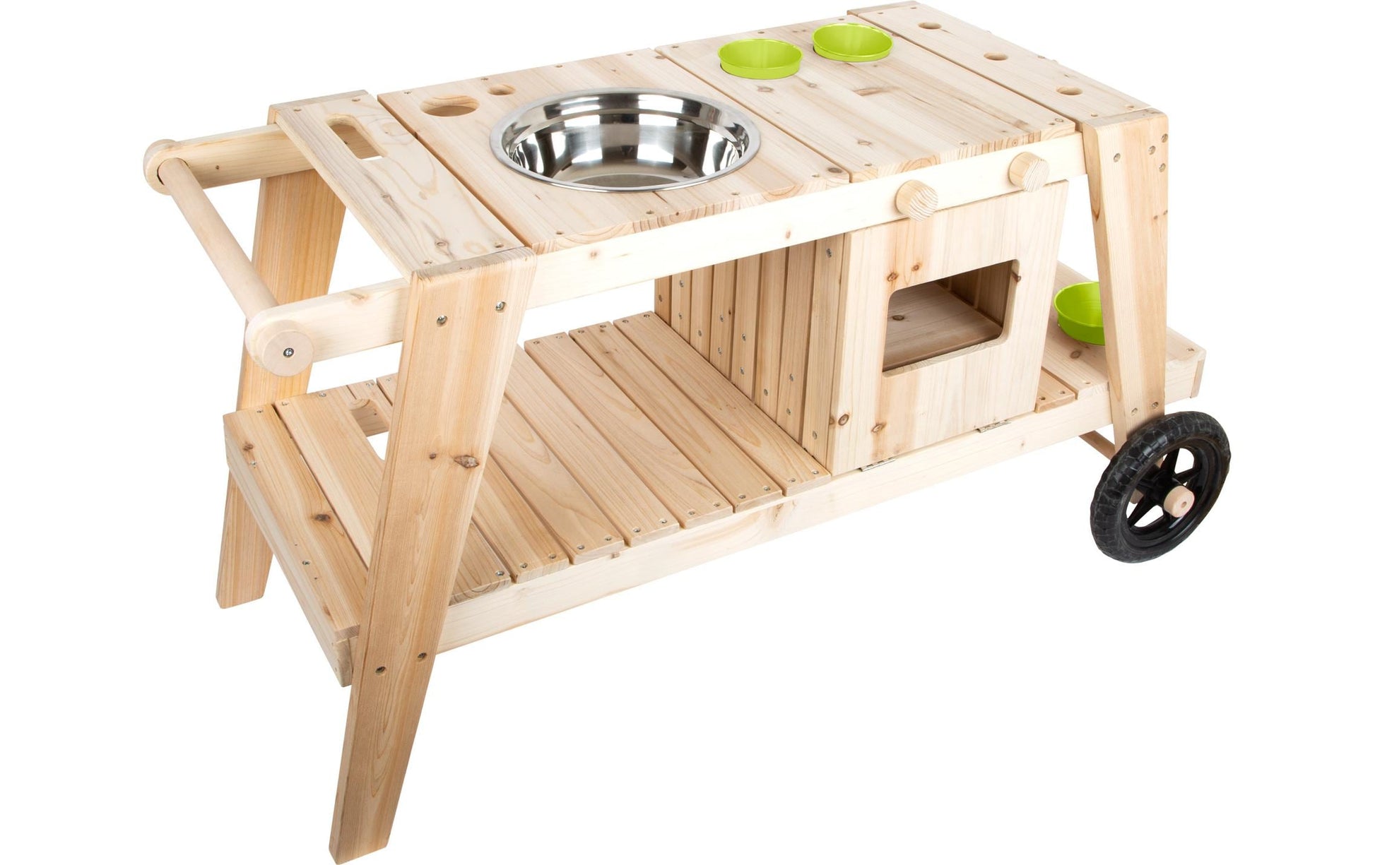 Small foot Matschküche – 104,0 × 54,0 × 59,0 cm – ab 3 J. – Metall, Kunststoff, Gummi, Holz