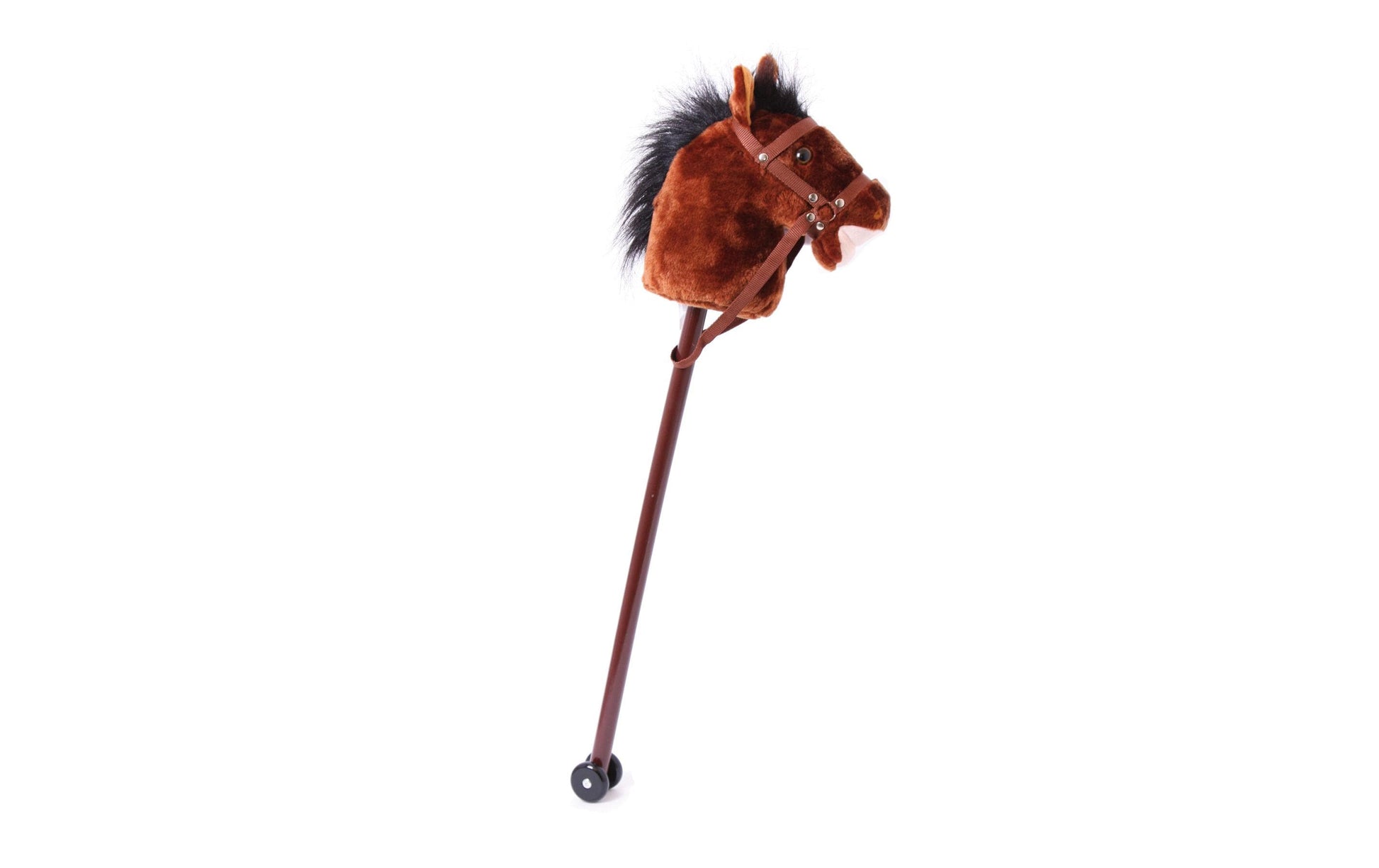 Small foot Plüschtier Steckenpferd Donner – 88 cm – Braun – Plüsch, Holz – ab 3 J.
